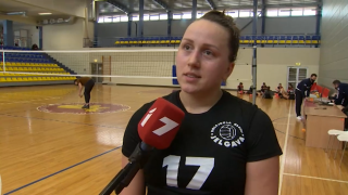 Latvijas sieviešu volejbola čempionāts. VK "Jelgava" - "miLATss". Sanda Ragozina