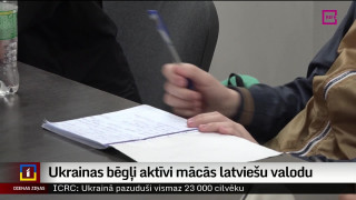 Ukrainas bēgļi aktīvi mācās latviešu valodu