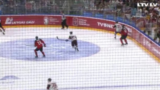 Pārbaudes spēle hokejā. Latvija – Kanāda. 1:4