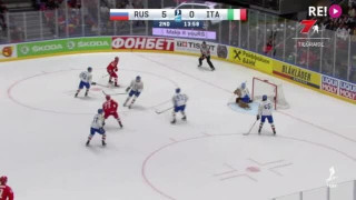 Pasaules čempionāts hokejā. Krievija - Itālija. 6 : 0