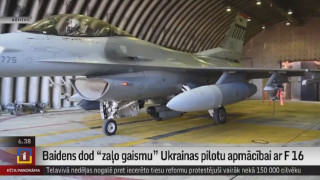 Baidens dod "zaļo gaismu" Ukrainas pilotu apmācībai ar F-16
