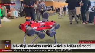 Mākslīgā intelekta samitā Šveicē pulcējas arī roboti