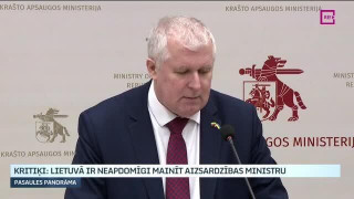 Kritiķi Lietuvā: Ir neapdomīgi mainīt aizsardzības ministru