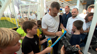 Šodien Rīgā viesojās Ukrainas Futbola asociācijas prezidents Andrijs Ševčenko