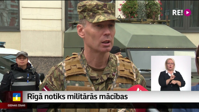 Rīgā notiks militārās mācības