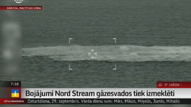 Bojājumi Nord Stream gāzesvados tiek izmeklēti