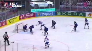 Pasaules hokeja čempionāta spēles Francija-Slovākija epizodes