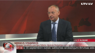 Intervija ar Eiropas Sociālistu partijas prezidentu Sergeju Staņiševu