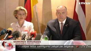Vācijas aizsardzības ministre ierodas vizītē Latvijā