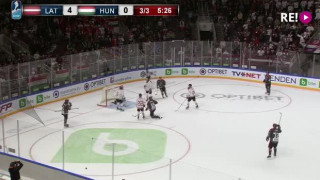 Hokeja spēle Latvija - Ungārija 5:0