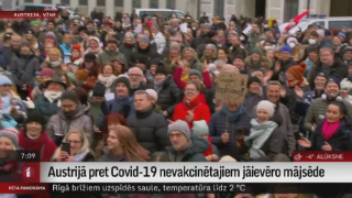 Austrijā pret Covid-19 nevakcinētajiem jāievēro mājsēde