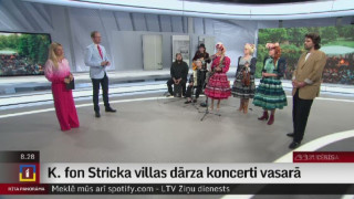 K. K. fon Stricka villas dārza koncerti vasarā