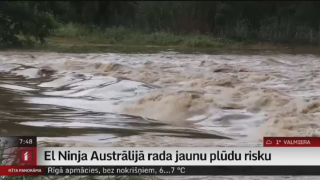 El Ninja Austrālijā rada jaunu plūdu risku