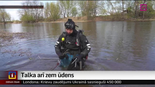 Jelgavā talko arī zem ūdens