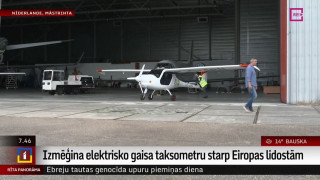 Izmēģina elektrisko gaisa taksometru starp Eiropas lidostām