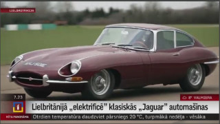 Lielbritānijā "elektrificē" klasiskās "Jaguar" automašīnas