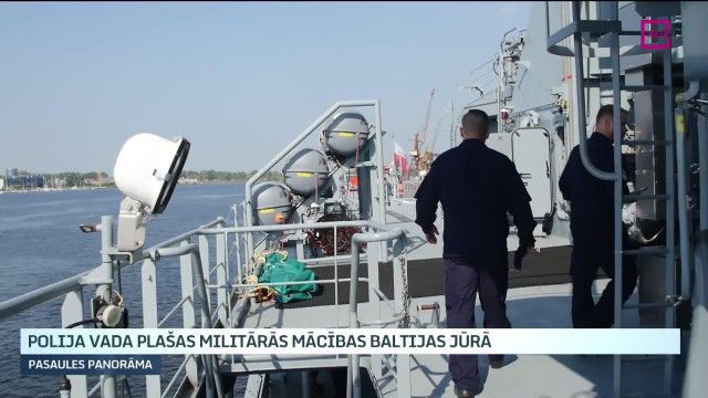 Polija vada plašas militārās mācības Baltijas jūrā