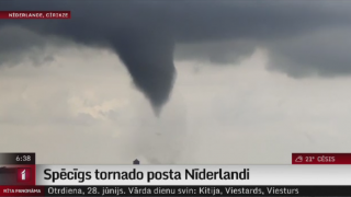 Spēcīgs tornado posta Nīderlandi