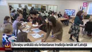 Ukraiņu unikālā olu krāsošanas tradīcija ienāk arī Latvijā