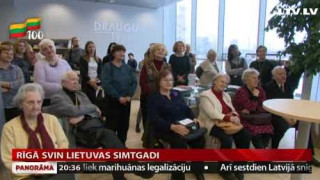 Rīgā svin Lietuvas simtgadi