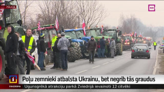 Poļu zemnieki atbalsta Ukrainu, bet negrib tās graudus
