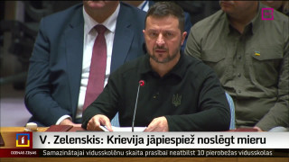 Zelenskis: Krievija jāpiespiež noslēgt mieru