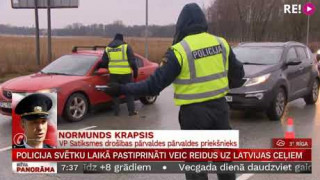 Policija svētku laikā pastiprināti veic reidus uz Latvijas ceļiem. Telefonsaruna ar Normundu Krapsi