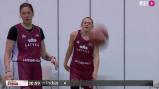 Latvijas sieviešu basketbola izlase gatavojas spēlei ar Vāciju