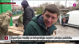 Zaporižjas mediķi un brīvprātīgie saņem Latvijas palīdzību