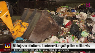 Bioloģisko atkritumu konteineri Latgalē paliek noliktavās