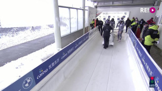 Pasaules kausa 7.posms bobslejā četriniekiem. Oskara Ķibermaņa 1.brauciens