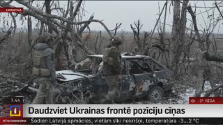 Daudzviet Ukrainas frontē pozīciju cīņas