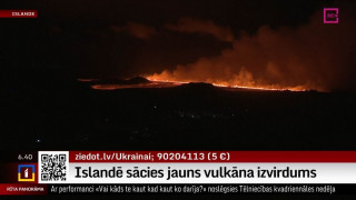 Islandē sācies jauns vulkāna izvirdums