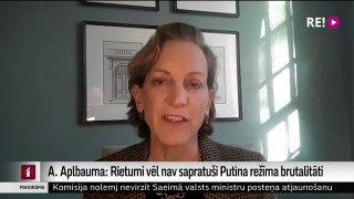 A. Aplbauma: Rietumi vēl nav sapratuši Putina režīma brutalitāti