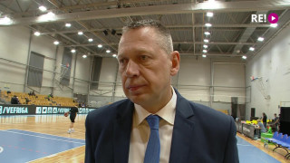 VEF Rīga - BK Ventspils spēle Igaunijas-Latvijas līgā. Intervija ar Gintu Fogelu pirms spēles