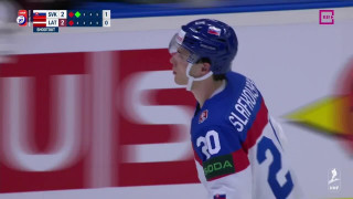 Pasaules hokeja čempionāta spēle Slovākija - Latvija. Pēcspēles metienu sērija