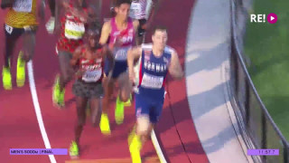 Finišs 5000 metru skrējienā vīriešiem. Pasaules čempionāts vieglatlētikā