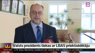 Valsts prezidents tiekas ar Latvijas Brīvo arodbiedrību savienības priekšsēdētāju