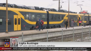 Telefonintervija ar SM valsts sekretāra pienākumu izpildītāju, AS "Pasažieru vilciens" kapitāldaļu turētāju Ligitu Austrupi