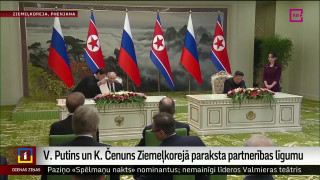 Putins un Čenuns Ziemeļkorejā paraksta partnerības līgumu