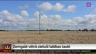 Zemgalē vētrā cietuši labības lauki