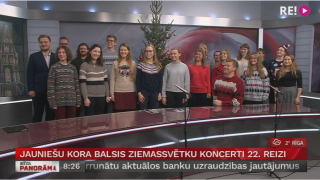 Jauniešu kora balsis Ziemassvētku koncerti 22. reizi