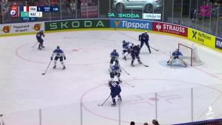 Pasaules hokeja čempionāta spēles Francija - Kazahstāna epizodes