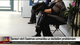 Seniori vērš Saeimas uzmanību uz dažādām problēmām