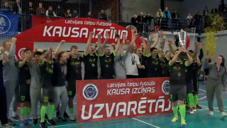 Latvijas kausā telpu futbolā, sakaujot "RFS Futsal", uzvar "Riga"