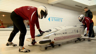 Latvijas bobslejisti Siguldas trasē aizvada treniņus