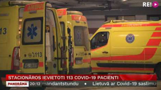Stacionāros ievietoti 113 Covid-19 pacienti