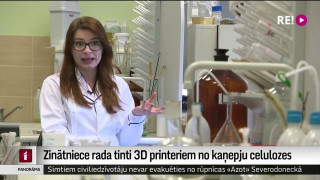 Zinātniece rada tinti 3D printeriem no kaņepju celulozes