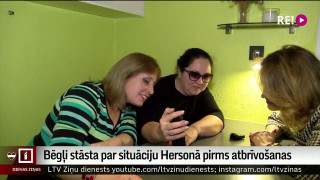 Bēgļi stāsta par situāciju Hersonā pirms atbrīvošanas