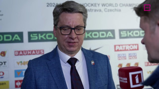 Pasaules hokeja čempionāta spēle Kazahstāna - Latvija. Intervija ar Hariju Vītoliņu pirms spēles